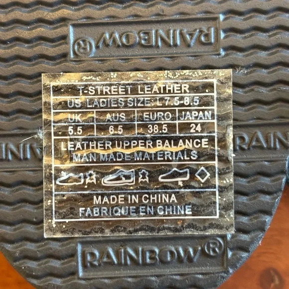 Rainbow T-Street Leather Sandals - Picture 5 of 6